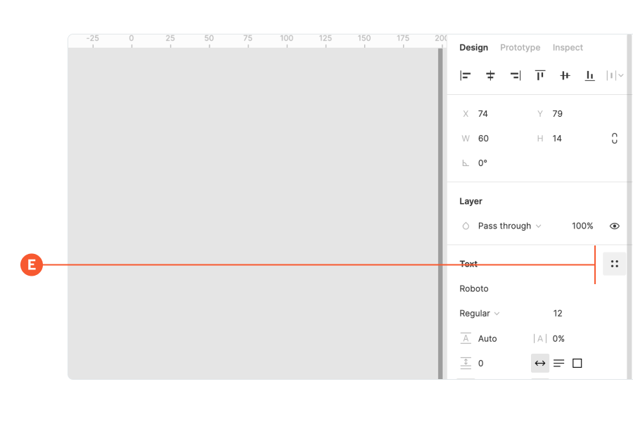 Figma interface showing how to select typography styles