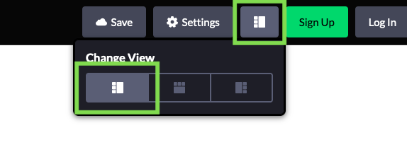 Change CodePen view button